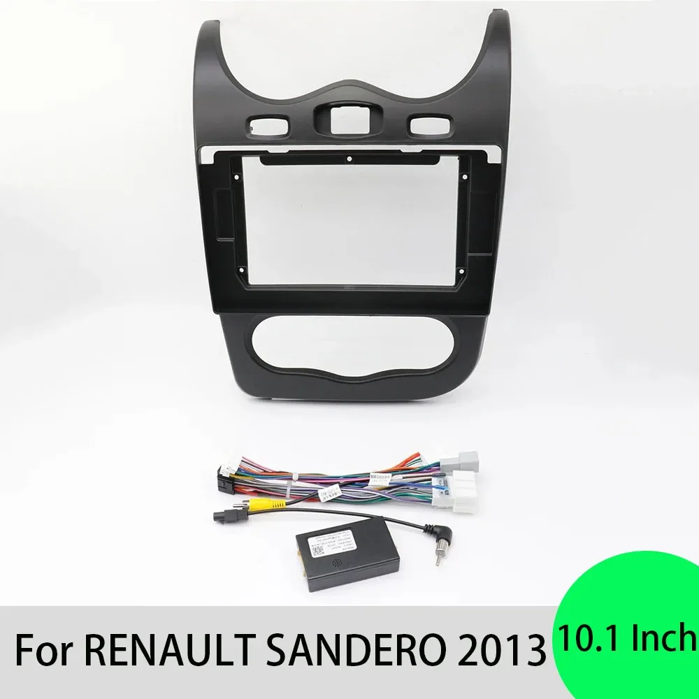 For RENAULT SANDERO 2013 10.1INCH Car Radio Fascias Android GPS MP5 Stereo Player 2 Din Head Unit Panel Dash Frame Installation