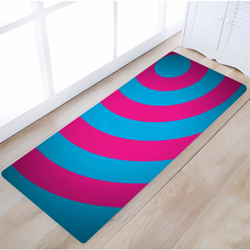 Things for the Room Rug Mat Color Block Bedroom Mats Modern Home Decoration Accessories Entrance Carpet Customized Custom Foot