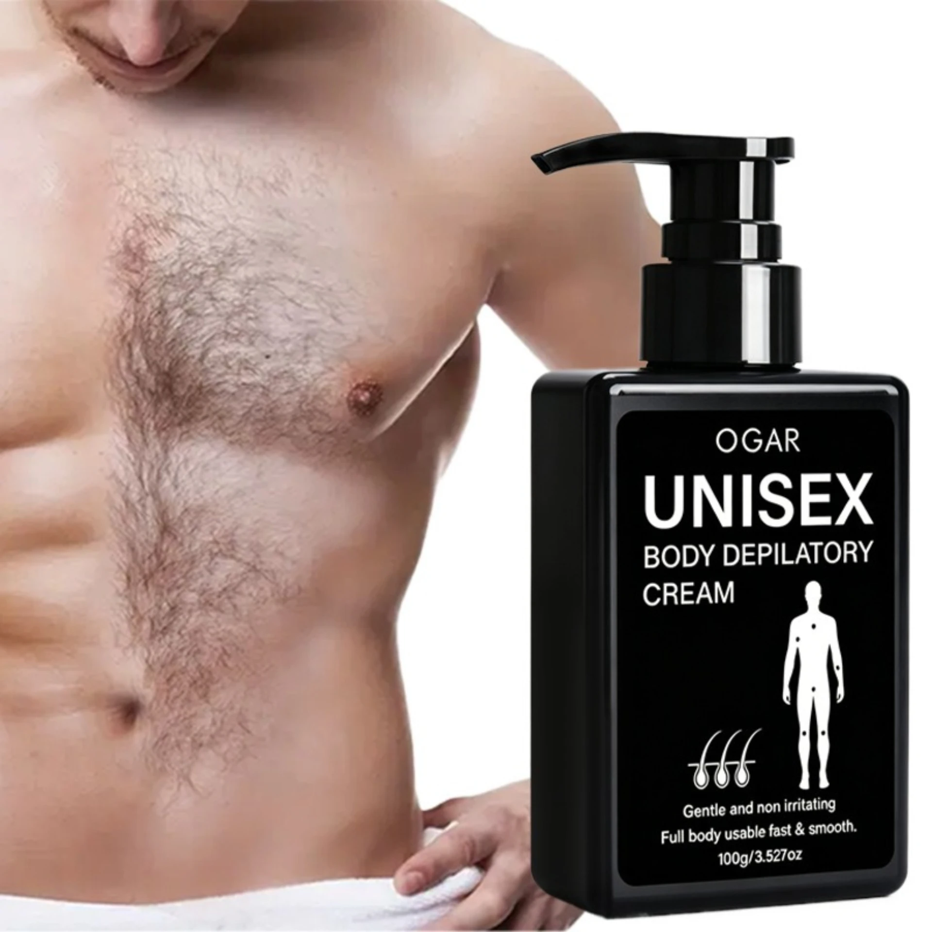 Hair removal cream mild and non-irritating smooth and delicate moisturizing unisex hair removal care cream
