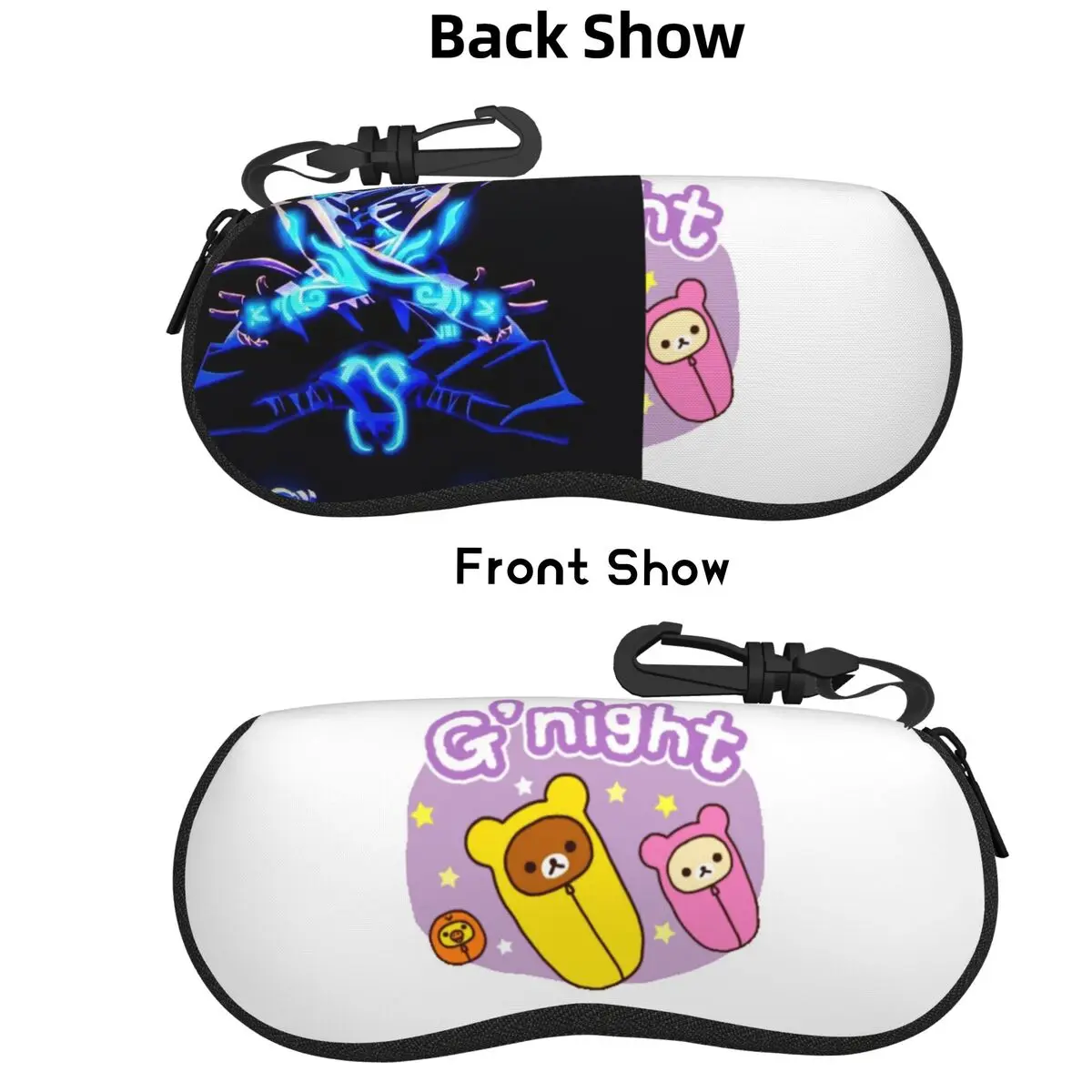 

Чехол для очков Good Night Rilakkuma, защитный чехол для солнцезащитных очков, коробка для женщин и мужчин, мягкая сумка для очков, сумка