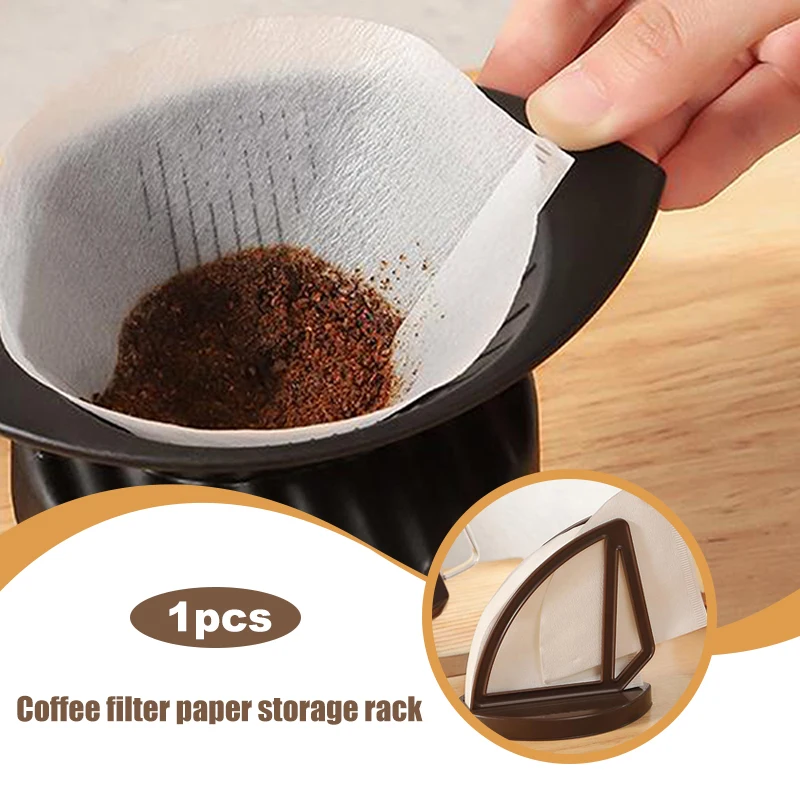 

Coffee Filter Holder Coffee Filter Paper Stand Filter Storage Rack For Fan Shape Paper Home Coffee Accessories Barista Tools