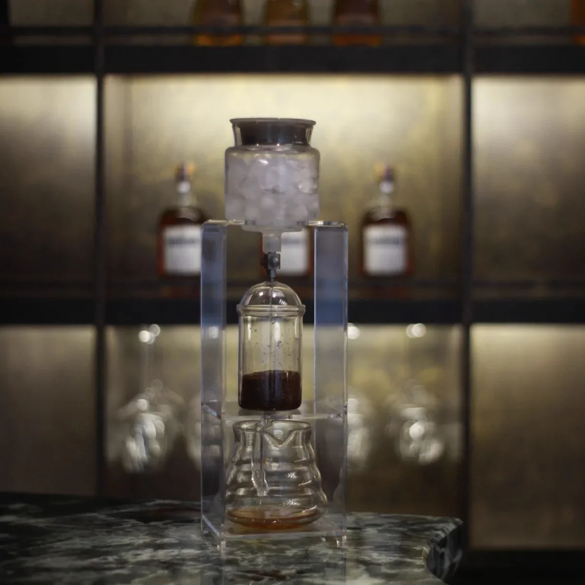 One pot multi-purpose, acrylic ice drops, coffee cold brew pot, borosilicate glass coffee pot flow rate controllable valve