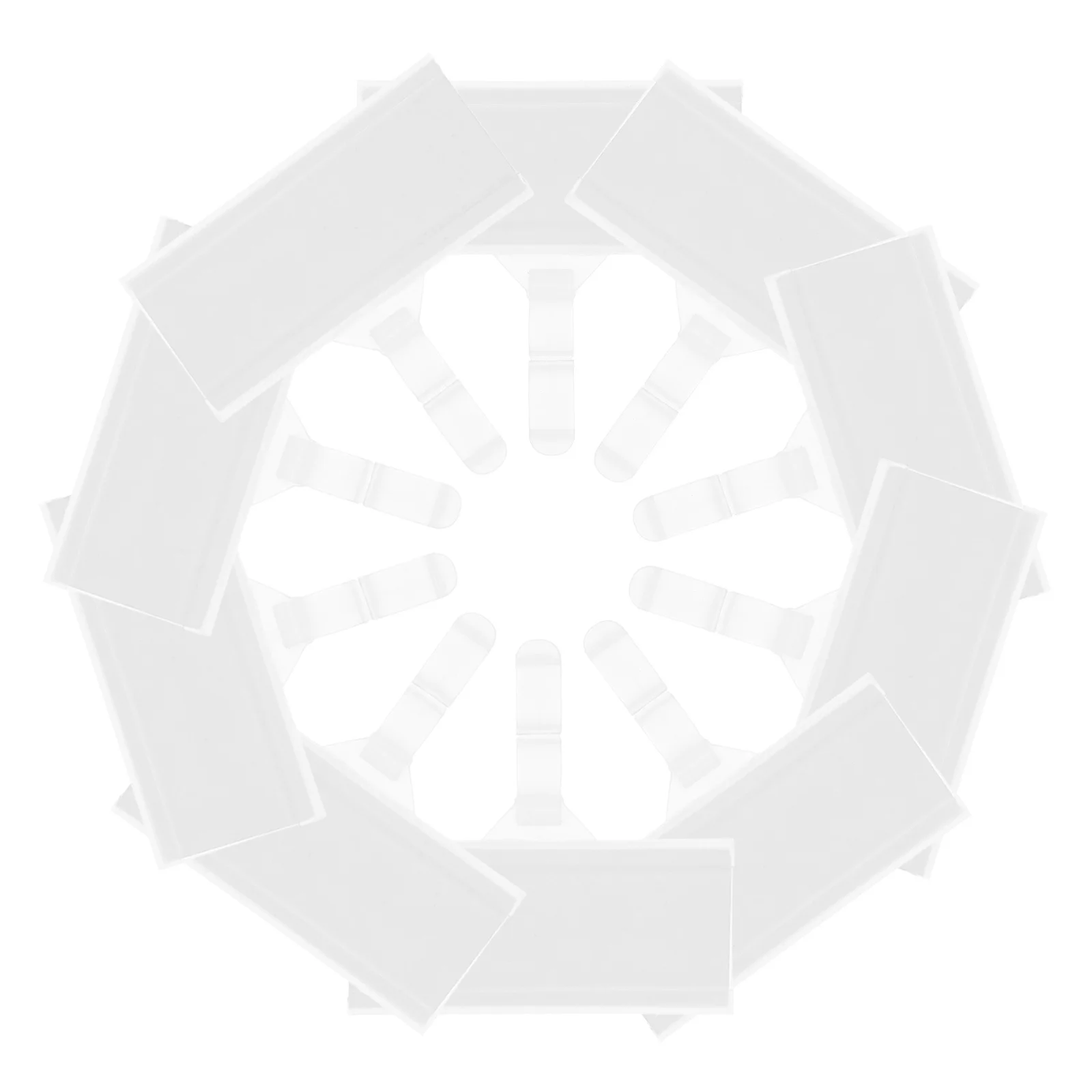 

20Pcs Plastic Hanging Shelf Label Holders Hook Style for Supermarket Wire Shelving Retail Price Tag Display Shelf Label Holder