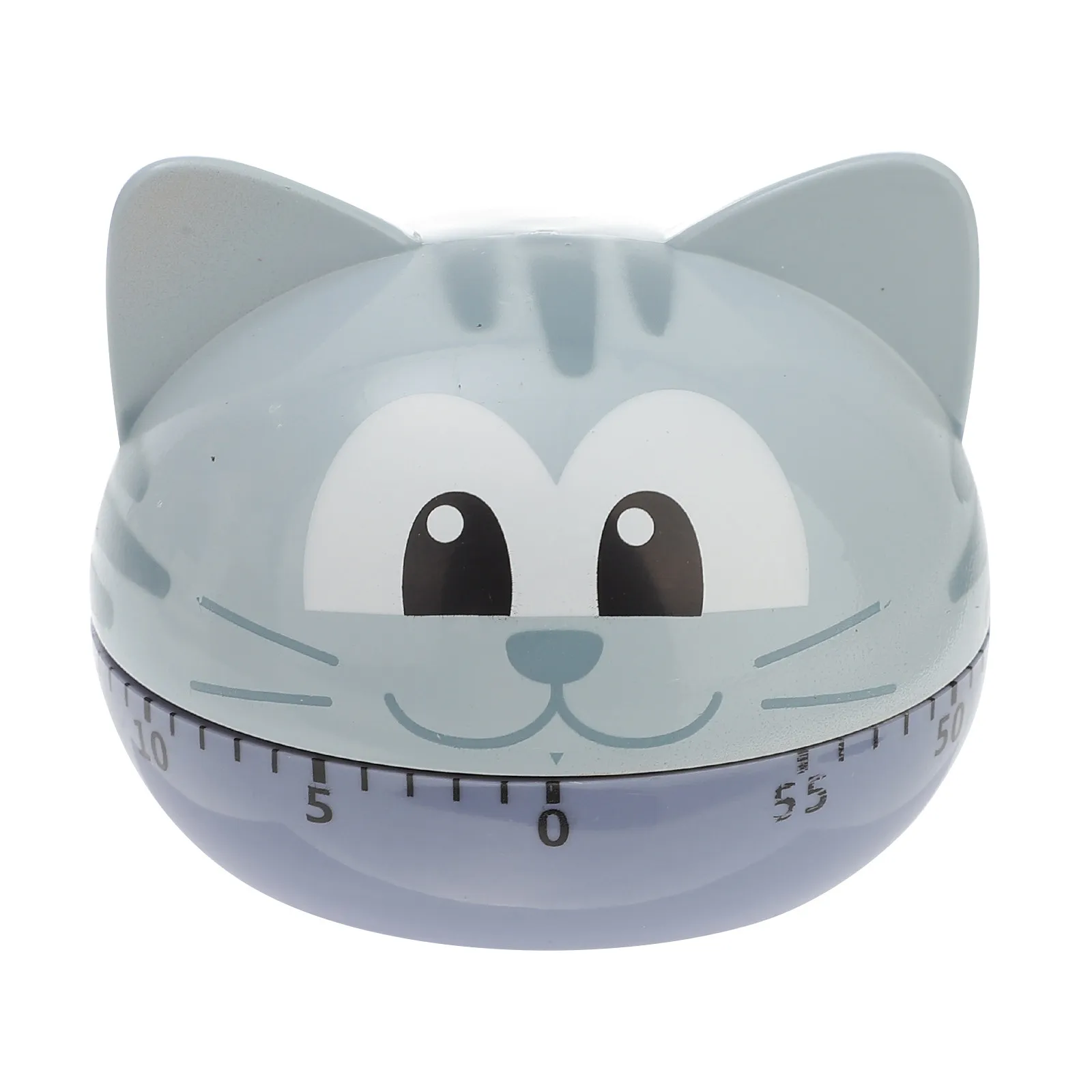 1Pcs Playful Cat-Shaped Mechanical Kitchen Timer Analog Countdown Timer for Cooking Baking Students Learning