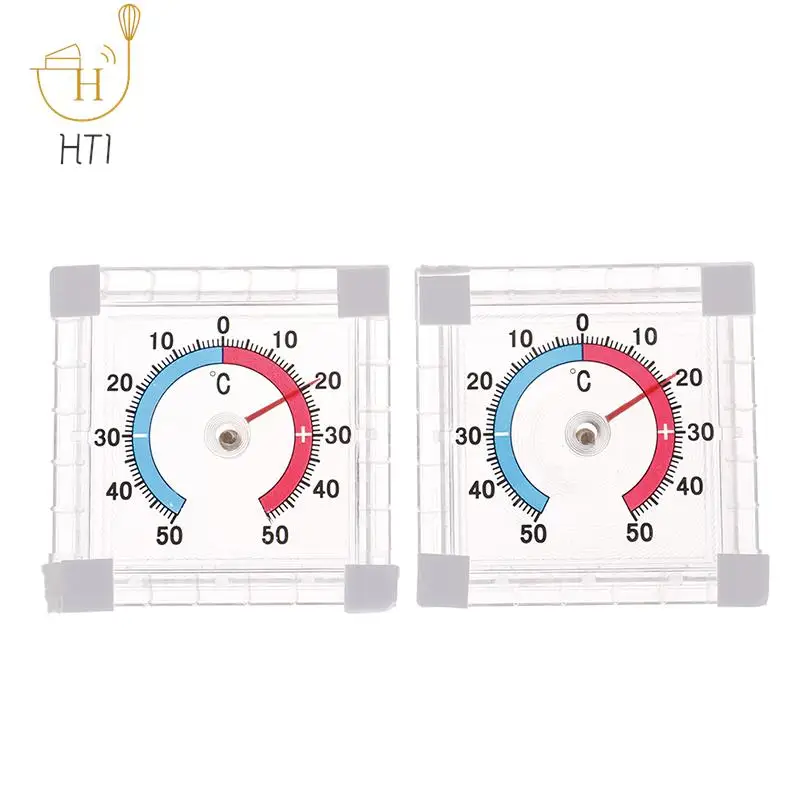 1 szt. Temperatury termometr okno wewnętrzne ściany ogrodowe do domu z podziałką dysków