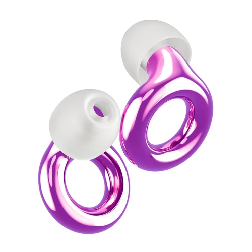 Imagen 1 del producto Tapones para los oídos silenciosos con bucle para reducción de ruido para dormir, tapones para los oídos de silicona para nadar, tapones para los oídos con filtrado de ruido para motocicleta