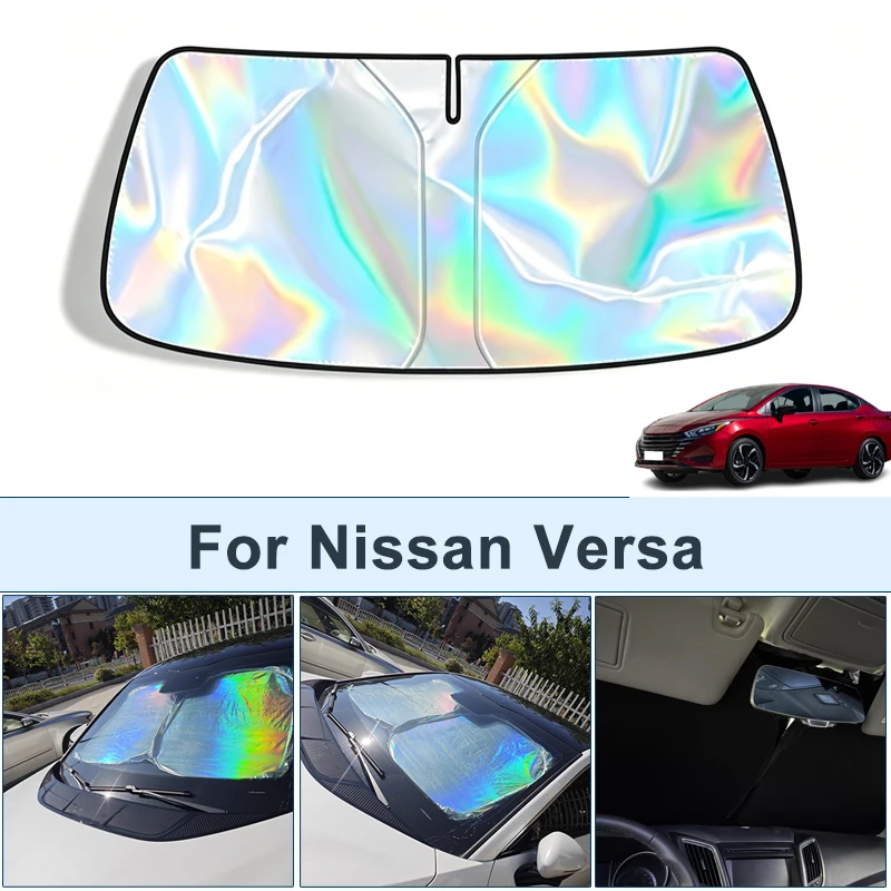 

Foldable Front Windshield Sun Shade For Nissan Versa UV Reflective Sun Protection Cover Car Interior Accessories