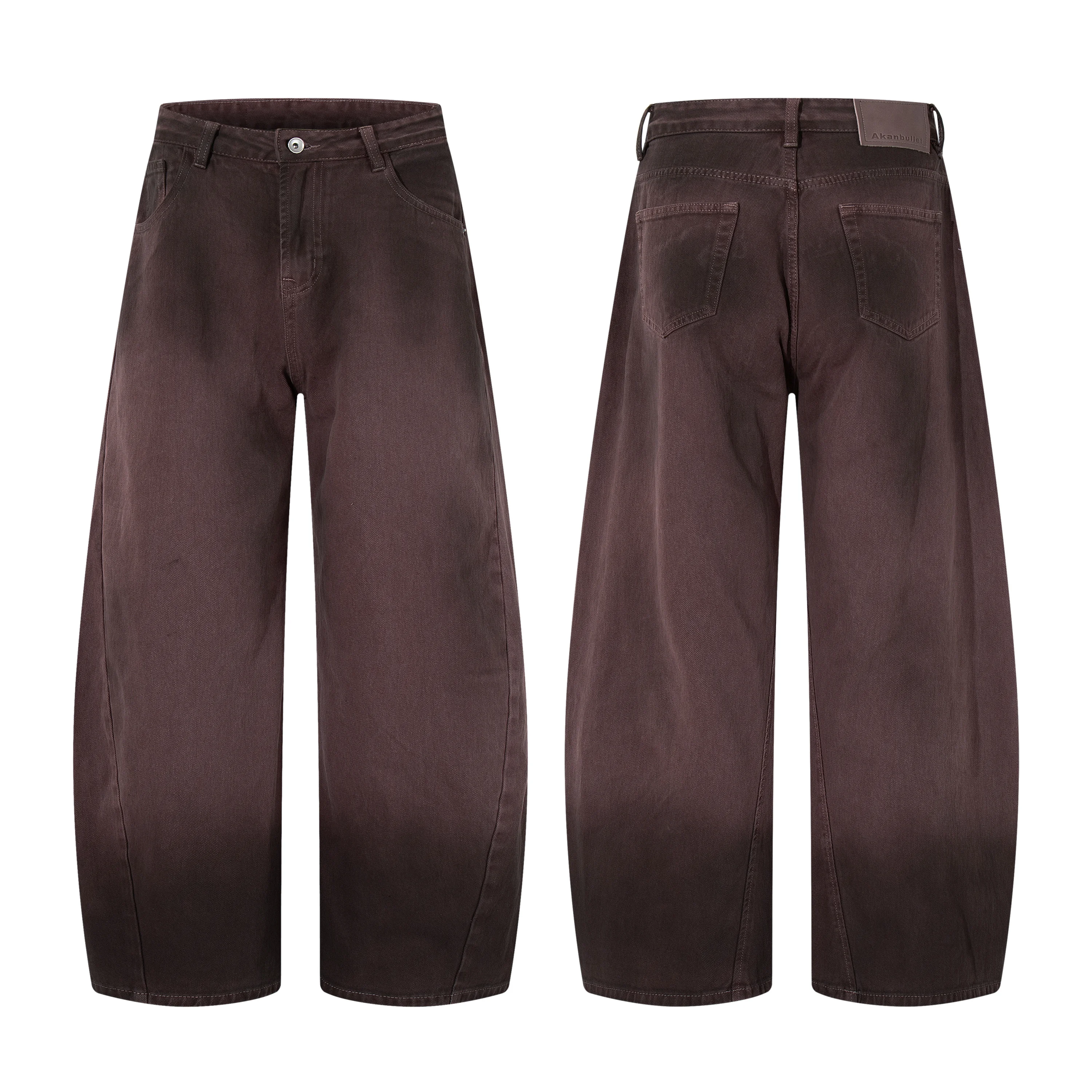 

AL88025 BLCG Джинсы с высокой талией, суперкачественные, свободного кроя, из плотного денима, унисекс, модные, стильные, с ручной росписью