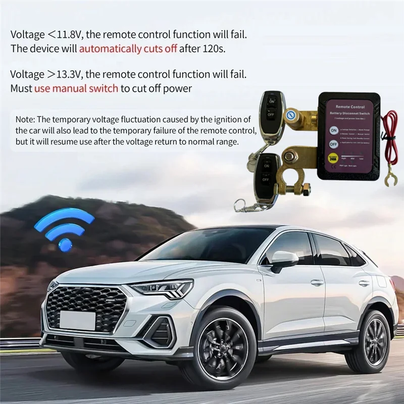 B47B-беспроводное двойное дистанционное автомобильное реле отключения аккумулятора, главный выключатель, 12 В, запасные части для задних автомобильных реле