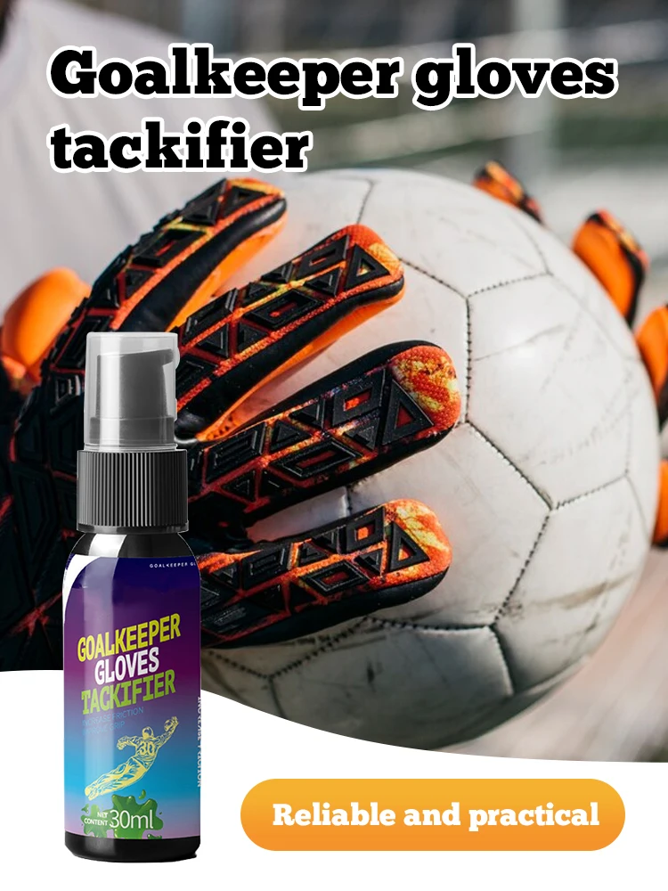 

30ml Goalkeeper Glove Football Grip Spray For Goalkeeping Gloves Non-slip Enhanced Sticky Baseball Replacement Glove Glue