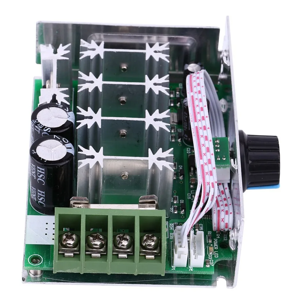 12V-80V Input Voltage DC Motor Speed Controller Digital LCD Display 30A Current Rating PWM Speed Controller With Case