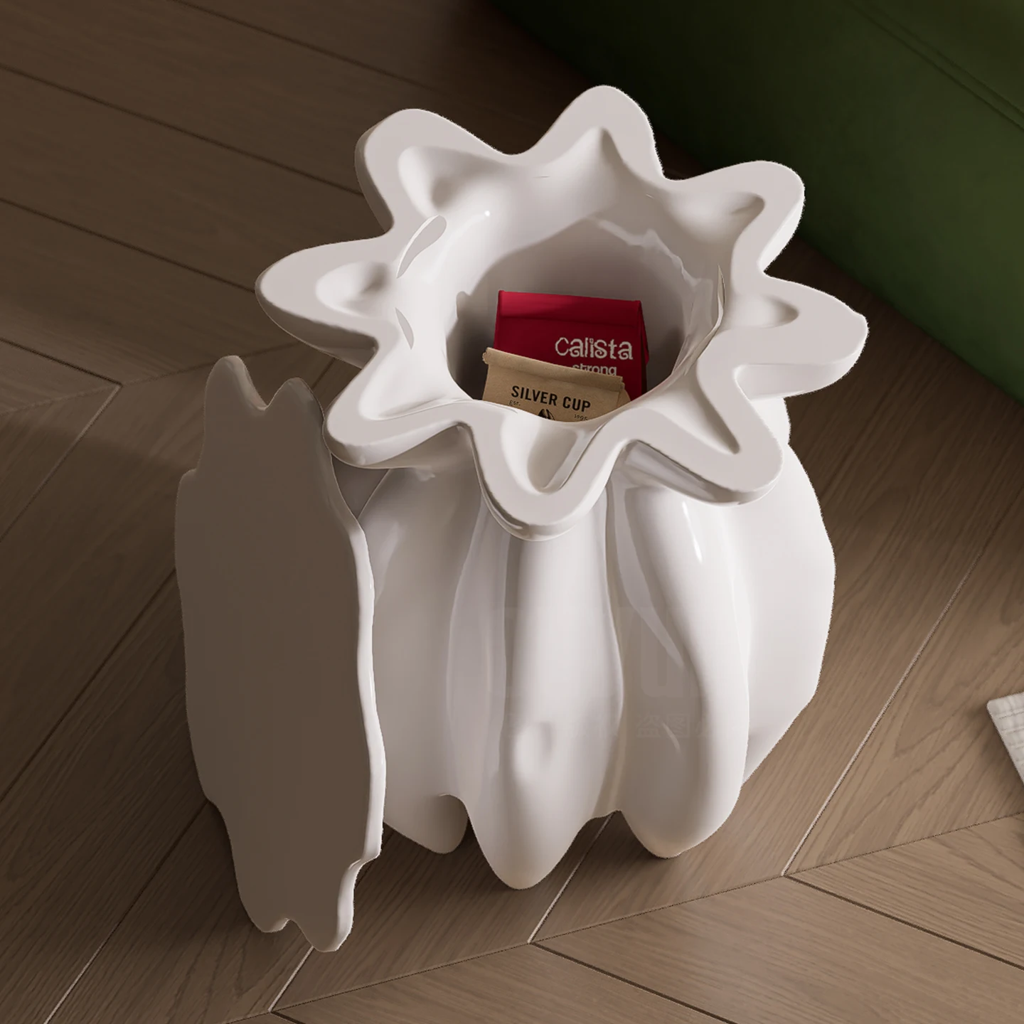 Modern Cream Style Cream Coffee Table Simple Luxury High-End Side Table For Living Room Bedside Coffee Table
