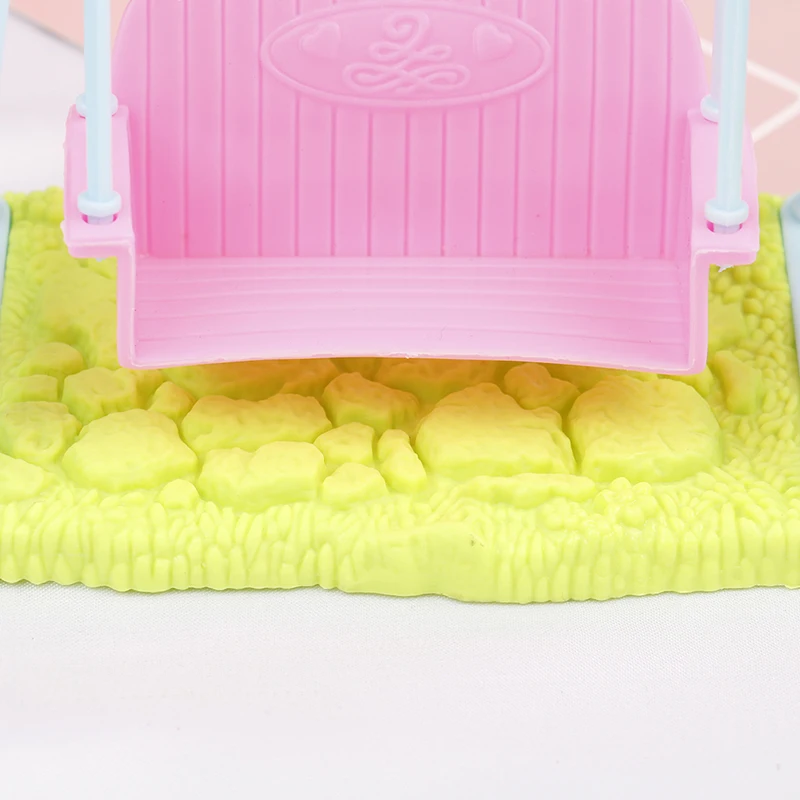 Ensemble de balançoire pour maison de poupée 1:12, Mini balançoire réaliste, accessoires de meubles de maison, cadeau de jeu pour enfants
