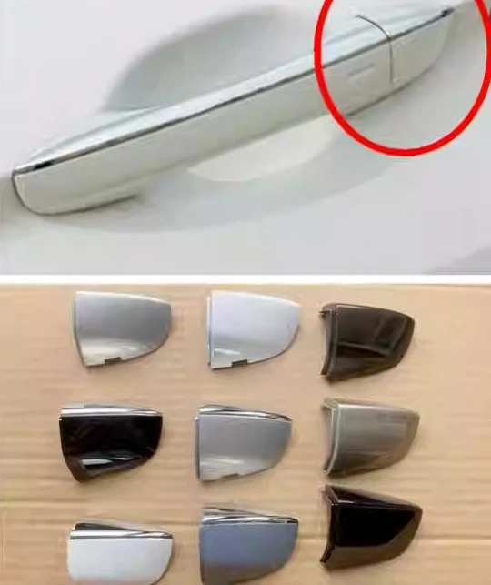 

Front Left Small Cover Outer Door Handle Door Lock Cap Keyhole Cover for VW Tiguan L 2017 2018 2019 2020 2021 2022 2023