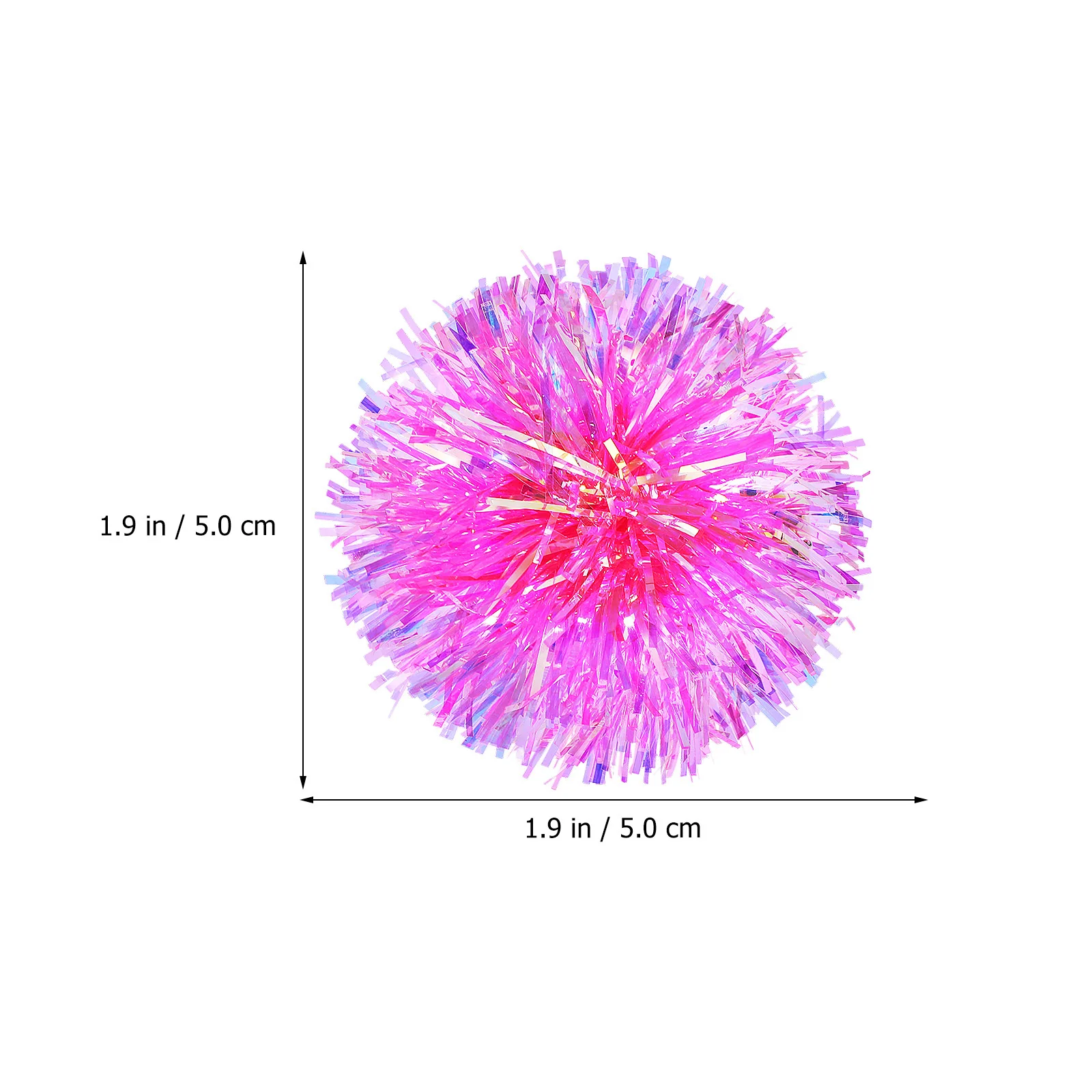 

6Pcs Vibrant Foil Ball Hair Clips Lightweight Comfortable Hair Barrettes for Women Teen Girls Various Hairstyles Small Clips