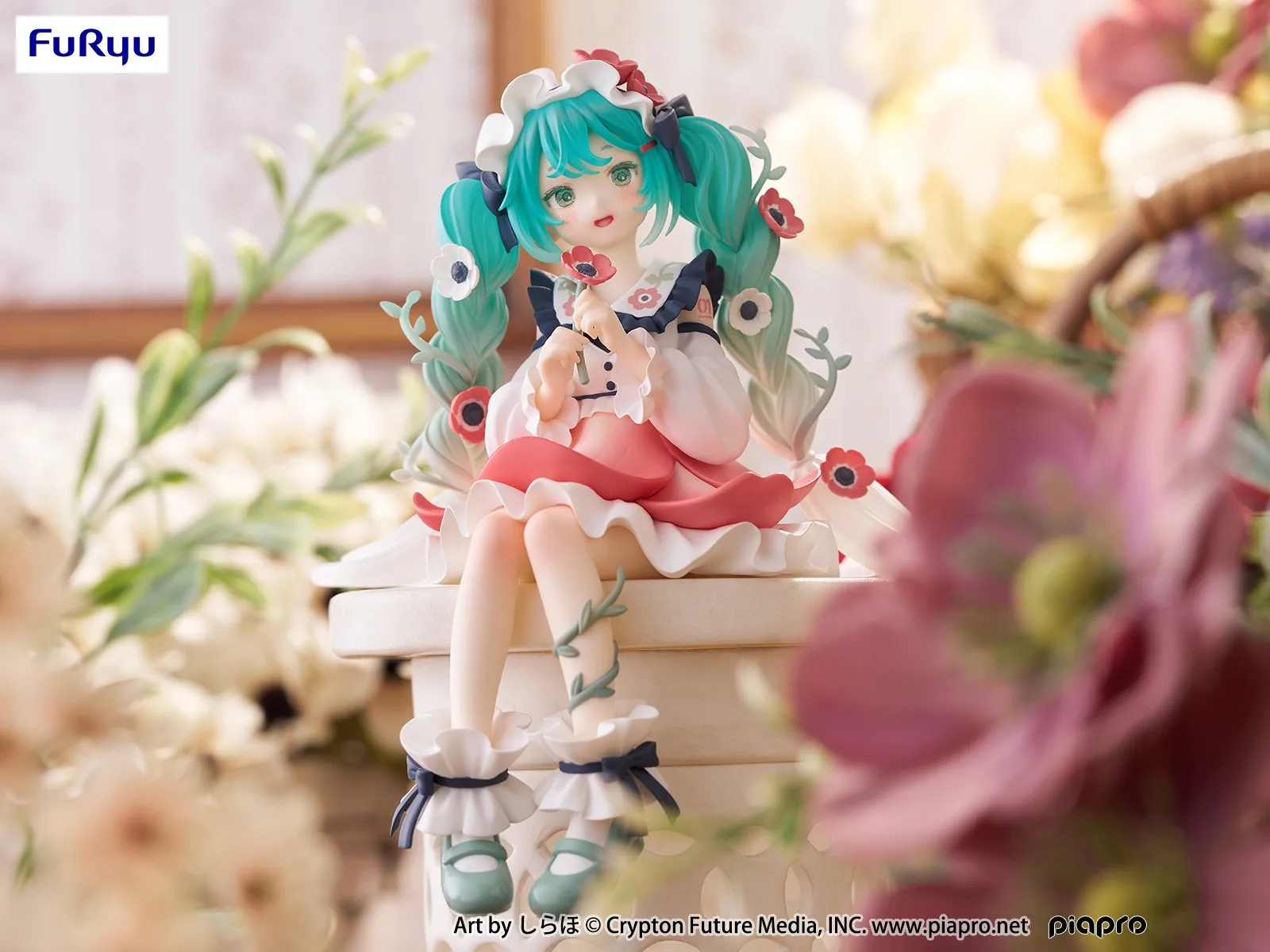 Figurine de collection originale FuRyu Hatsune, fleur de ku, jouets d'anime dégradés, modèle en PVC, figurine d'action, cadeau de beurre