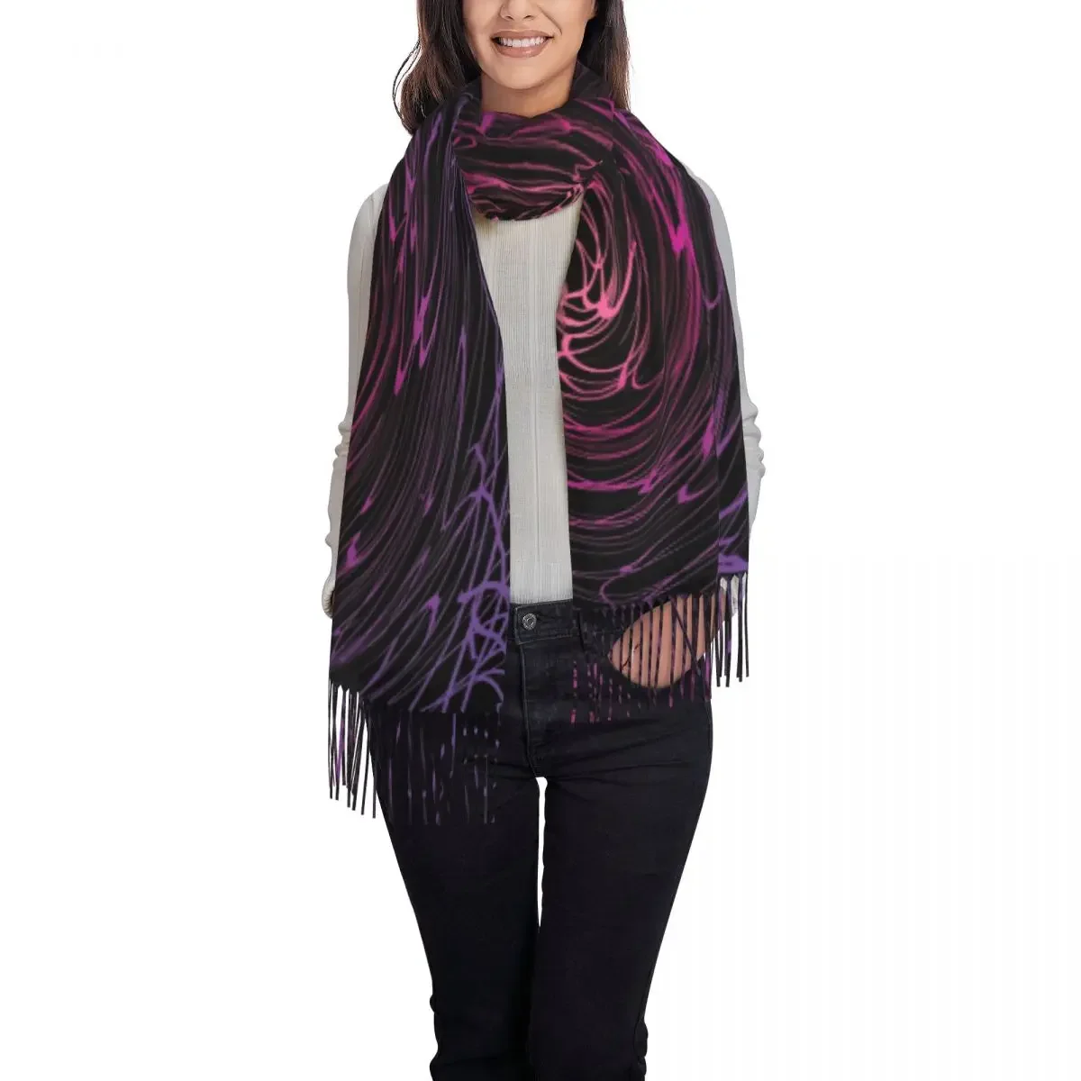 Lady Scarf Outdoor Shallow Water Scarves Wraps with Long Tassel Multi Retro Shawls and Wrap Winter Design Bufanda Mujer