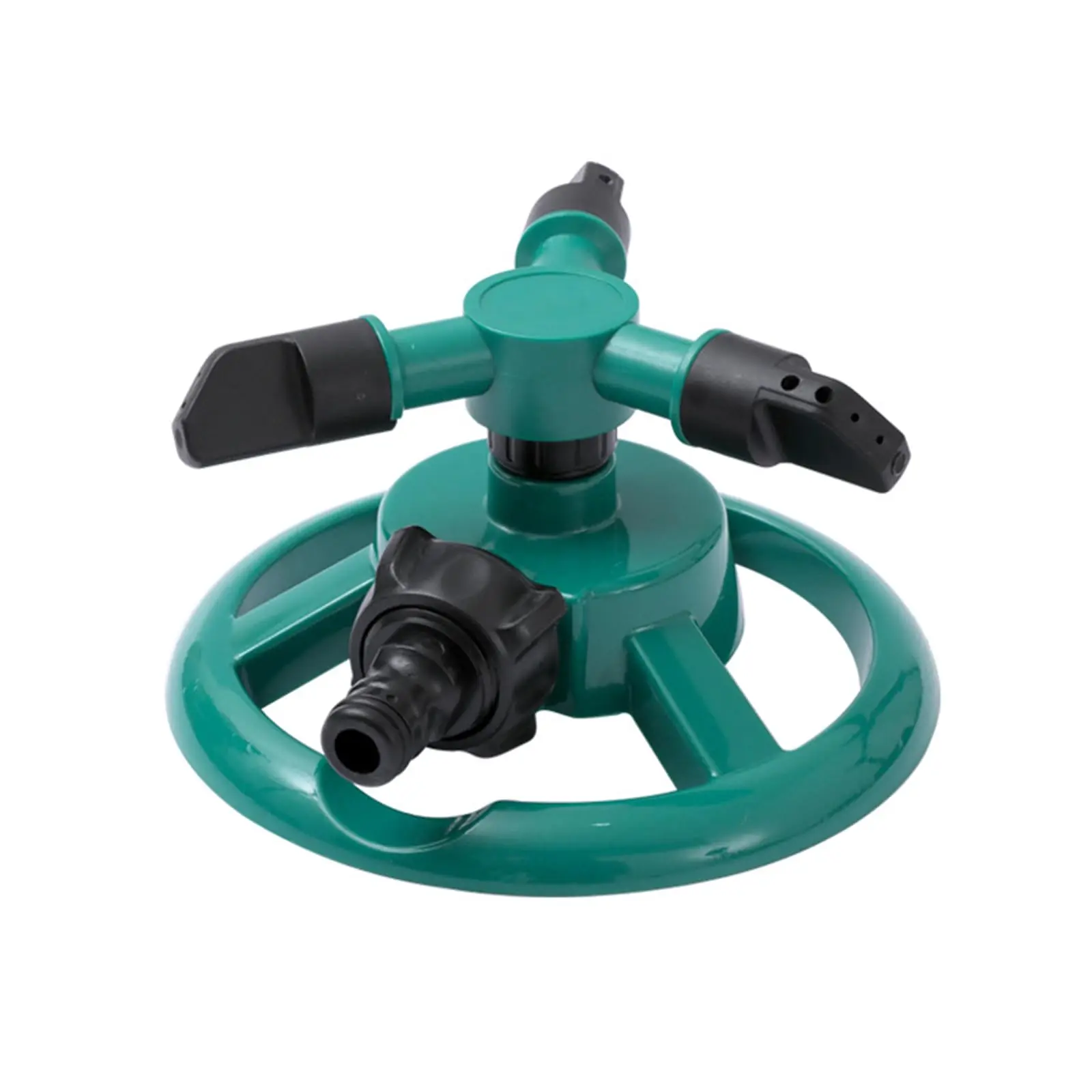360° Round Base Lawn Sprinkler - Adjustable Rotating Sprinkler for Yard, Garden Irrigation with Water-Efficient Spray Patterns