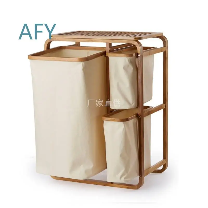 Japanese Style Fabric Laundry Basket for Bathroom Storage Organizer Large Capacity Dirty Clothes Hamper Home Use