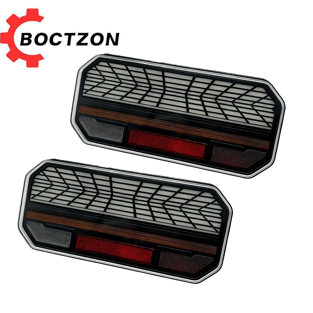 

1 Set 2pcs 12V 24V LED Combination Tail Light Turn Signal Reverse Rear Brake Lamp Trailer Truck Caravan Reflector Waterproof