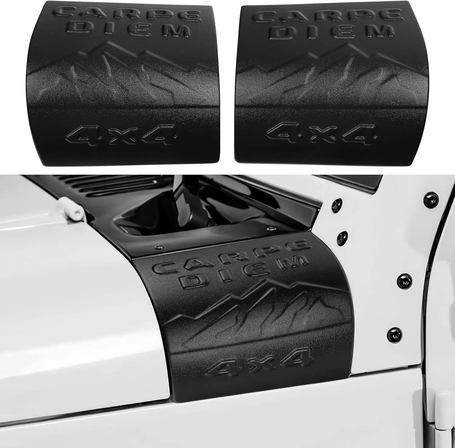 

Cowl Body Armor Outer Cowling Cover For 2007-2017 Jeep Wrangler JK JKU Accessories Rubicon Sahara Unlimited Outer Cowl Covers