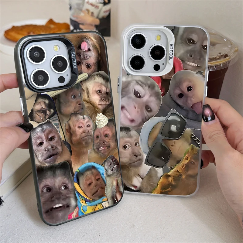 

Cute Funny Monkey PC Hard Case for Xiaomi 14T 11 Lite 5G NE POCO X6 M5S 14 13 13T 12T Pro X7 X5 X3 NFC F4 GT F5 F6 M6 Pro 4G