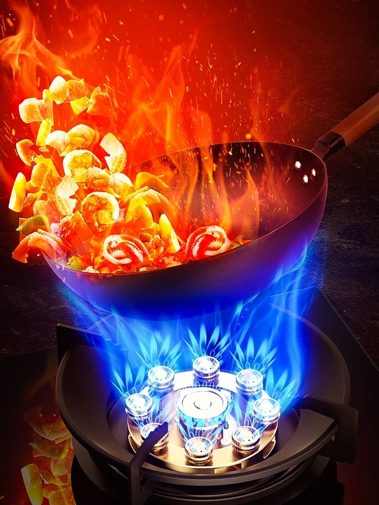 Peskoe Double Burner Gas Stove Embedded Tabletop Natural Gas LPG Energy Saving High Power Cooker