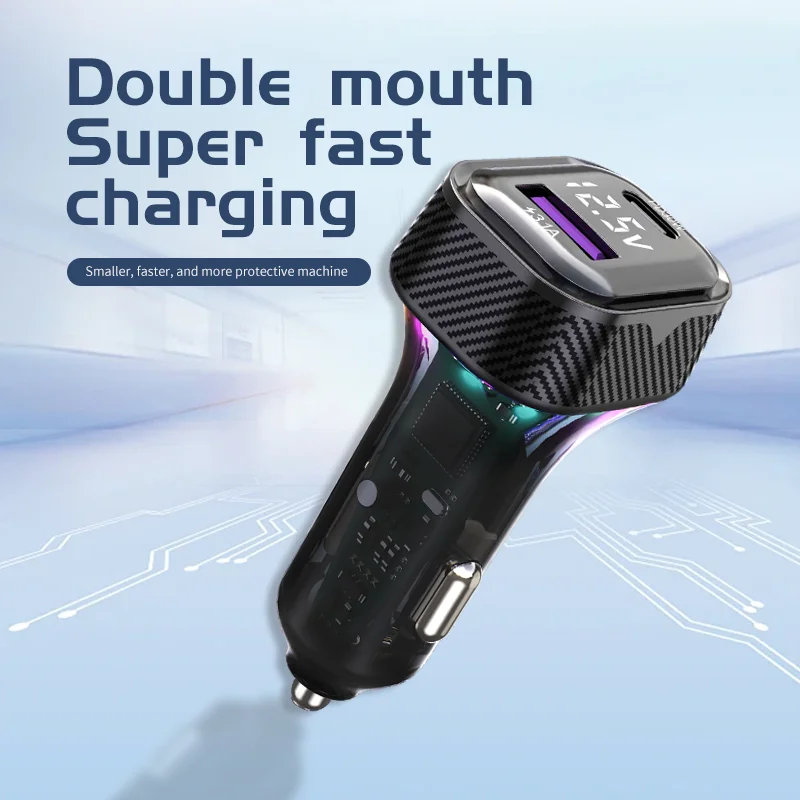 Pd 30w auto laden usb typ c schnell lade adapter tragbar für ipone huawei sangsung 12v 24v auto ladegerät 7 farb adapter