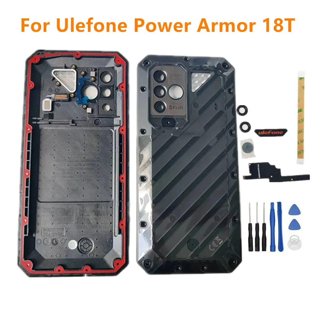 For Ulefone Power Armor 18T/19T Original New Protective Housings Battery Case Bumper Back Cover With Antenna FPC Replace Part