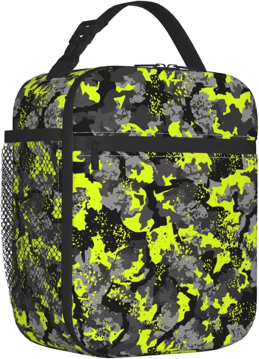 Camouflage Hunting Texture Military Camo Durable Waterproof Insulated Lunch Bag Reusable Cooler Thermal Tote Lunch Box Picnic