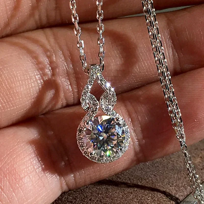 2026 New Bridal Wedding Eternal Love Luxury Accessories Trendy Elegant Design Women's Micro Inlaid Zircon Necklace
