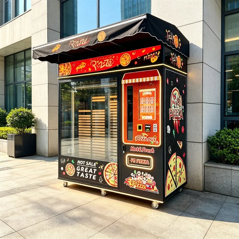 Multi Language High Quality Pizza Vending Machine Customized Global Interface for Tourist Area