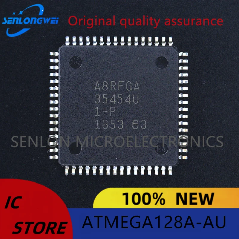 New original ATMEGA128A-AU TQFP-64(14x14) Microcontroller (MCU/MPU/SOC)