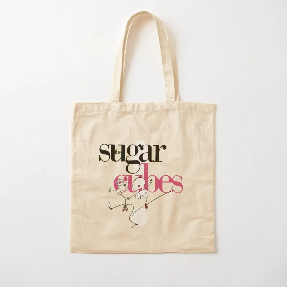 

The Sugarcubes Tote Bag Reusable bags tote men the shopping logo Canvas