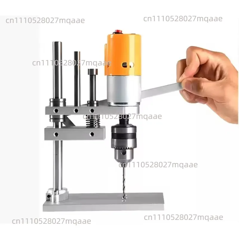 DIY mini table drill JM802 woodworking drilling PCB drilling 775 motor mini jade desktop mini drill