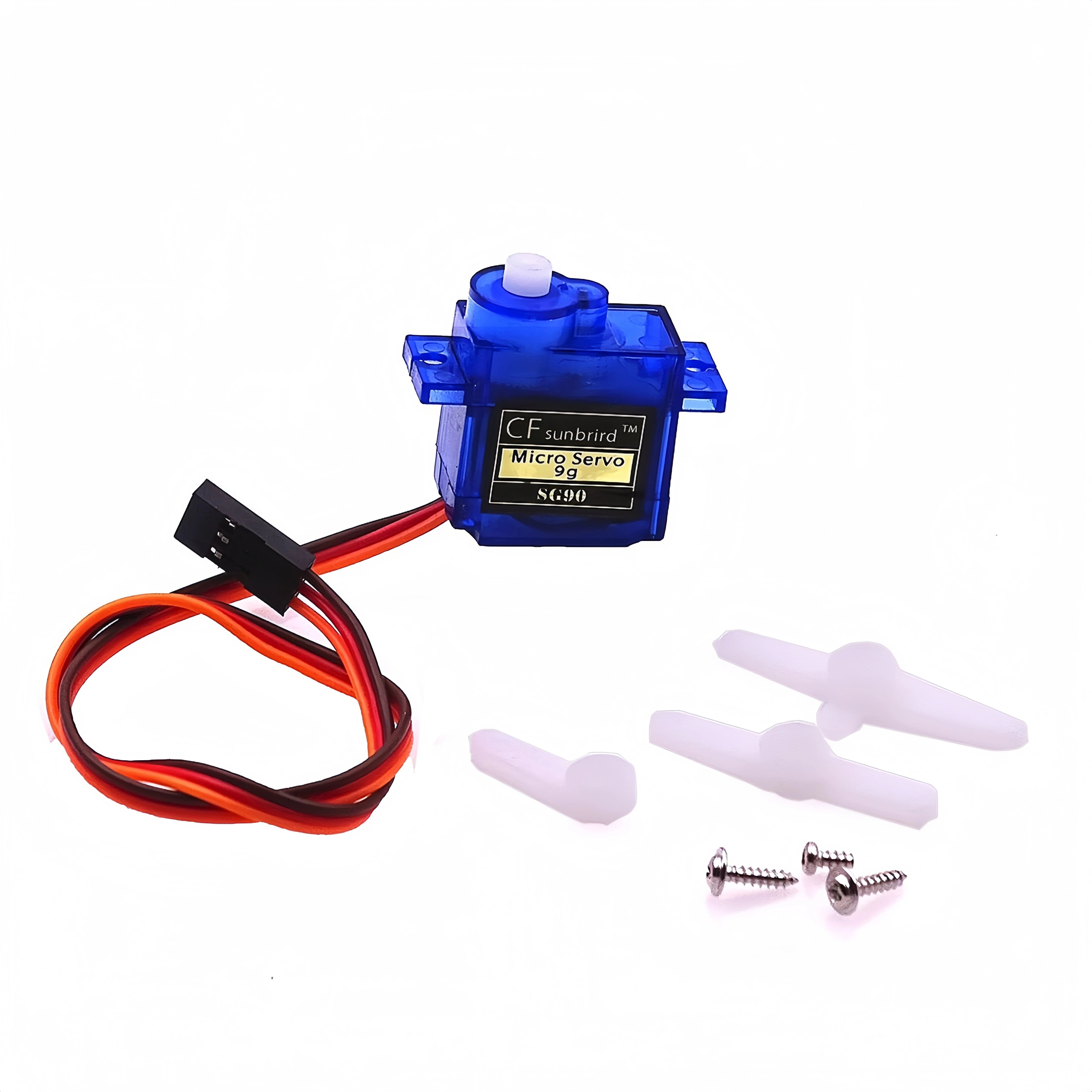 

100PCS SG90 9g Mini Micro Servo for RC for RC 250 450 Helicopter Airplane Car Boat