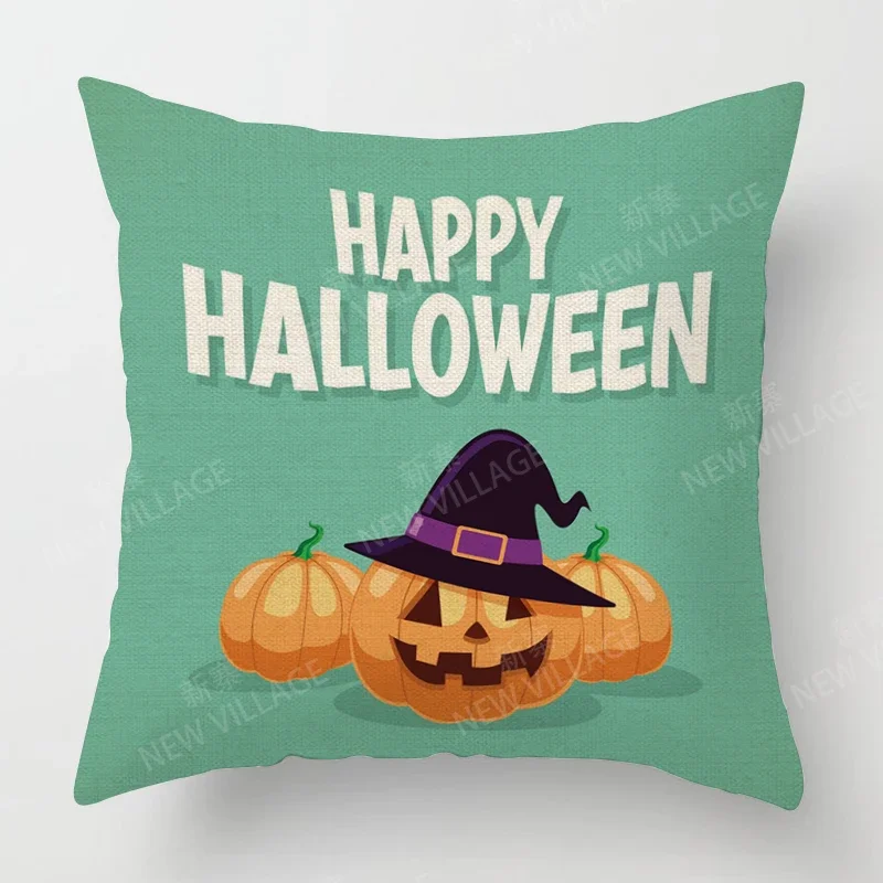 

Decorative Cushion Home Living Room Decor Throw Pillow Cover Plant Halloween Autumn Funny
