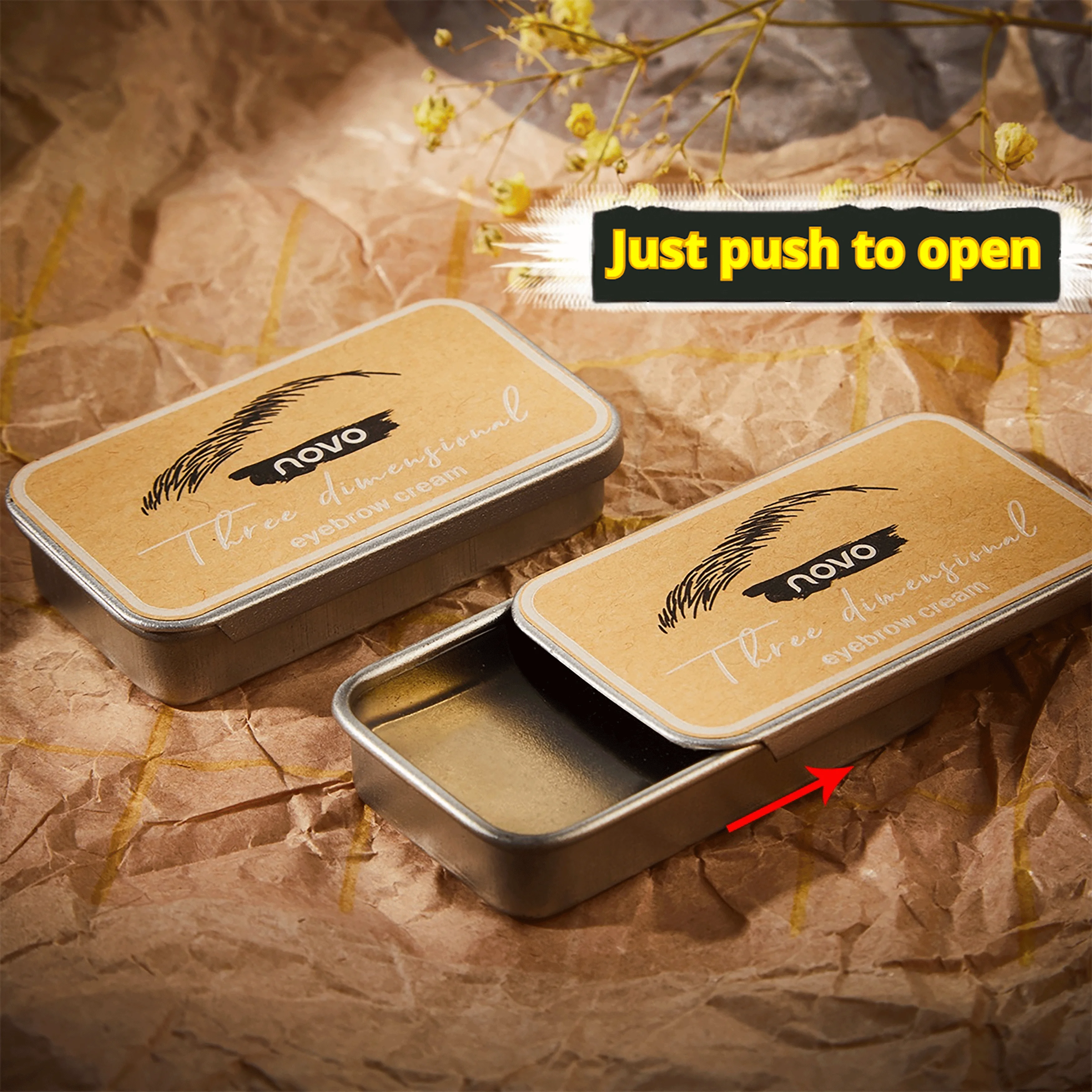 NOVO Wenkbrauwgel, Make-up-specifieke Brow Primer Brow Soap Setting Gel Wax Wenkbrauwtekengereedschap