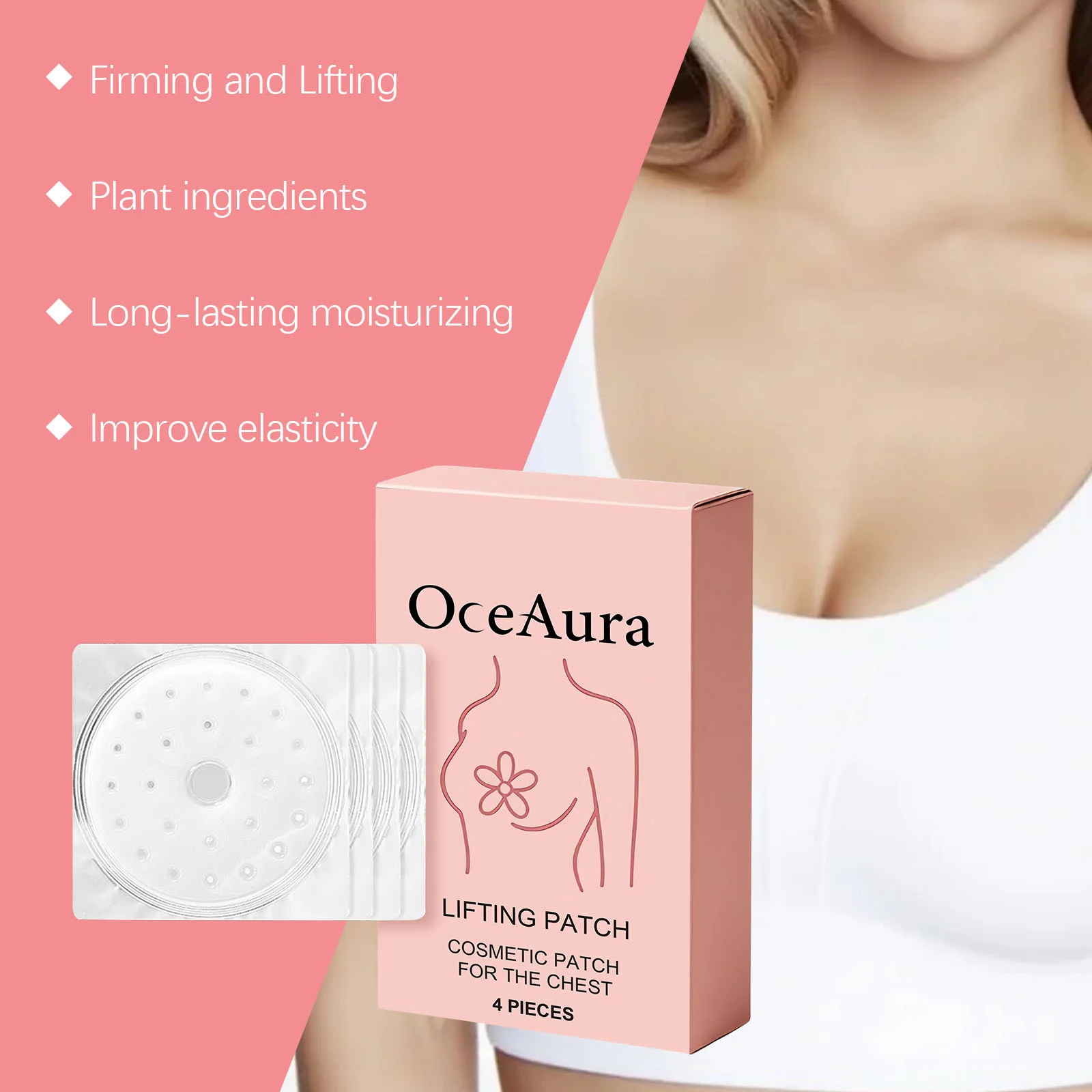 Breast Enlargement Patch Breast Lifting Firming Plumping Size Up Growth Bigger Tightness Improve Sagging Chest Enhancement Patch