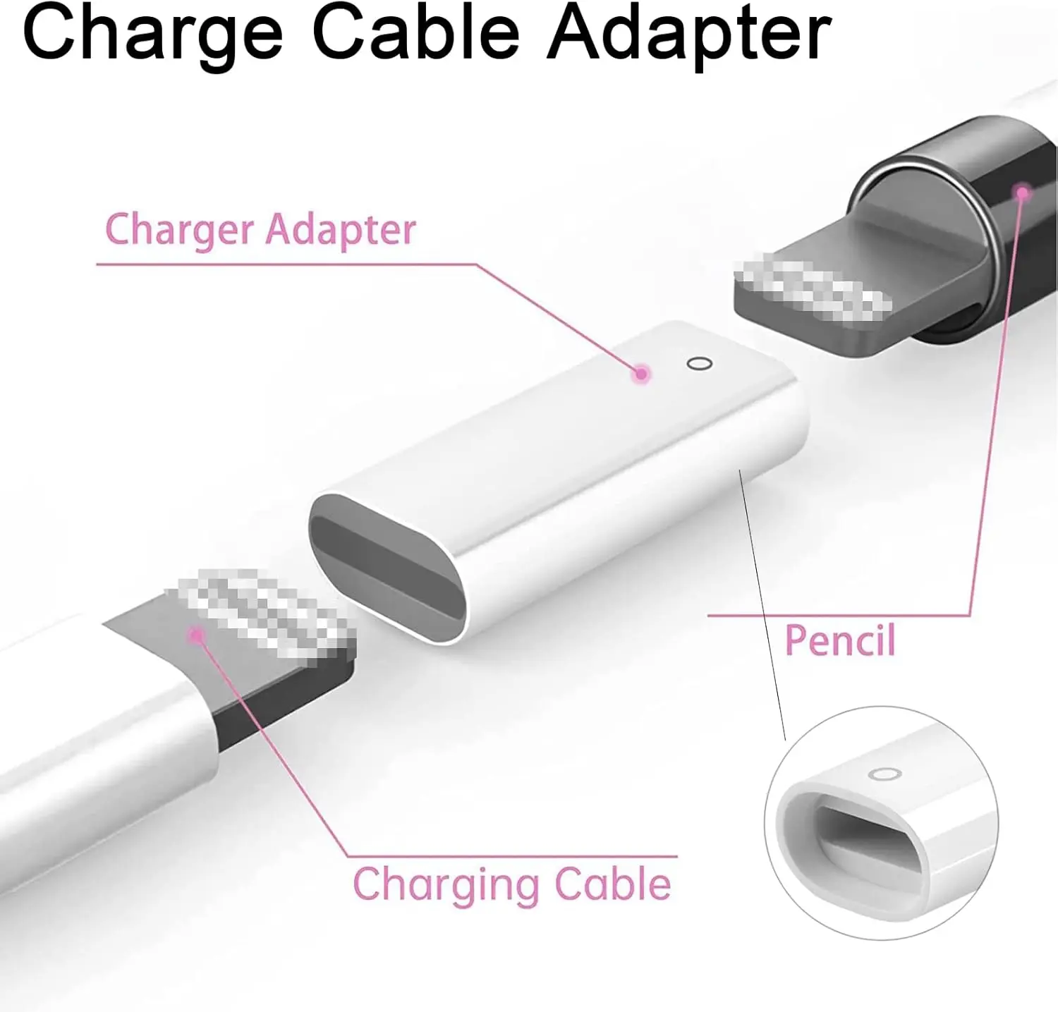 JMUTOP 5PCS Vervanging Tips voor Apple Pencil 1e/2e Gen Pencil Nibs Geen Slijtage Opgewaardeerd voor iPad Pro potlood 2/1