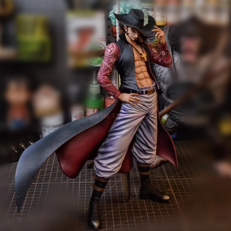 

One Piece Anime Figure Toy Dracule Mihawk 28cm Gk Action Figure Model Collection Hot Blooded Comic Boy Birthday Gift