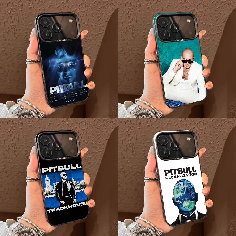 

P-Pitbull Trackhouse Globalization Phone Case For iPhone 15,16,12,14,13,17,11,E,Max,Plus,Air,Pro,Mini Black Tpu Cover