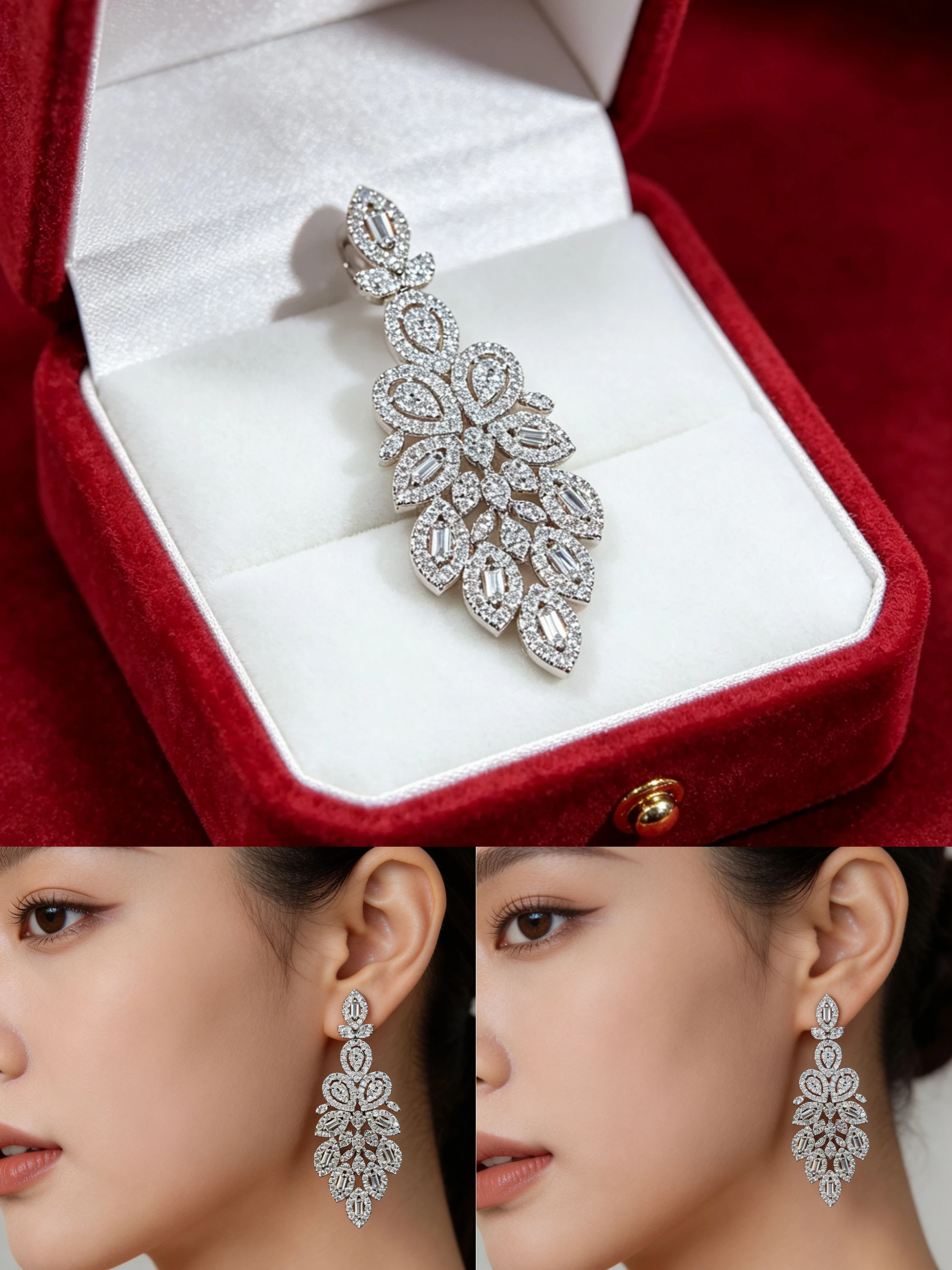 Fan ling Xing que Earrings