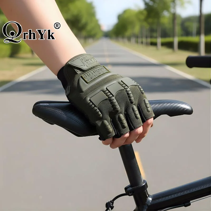 Cycling Kids Gloves Breathable Half Finger Anti-Slip Protective Outdoor Sports Gloves Climbing Running Boys Girls Gloves