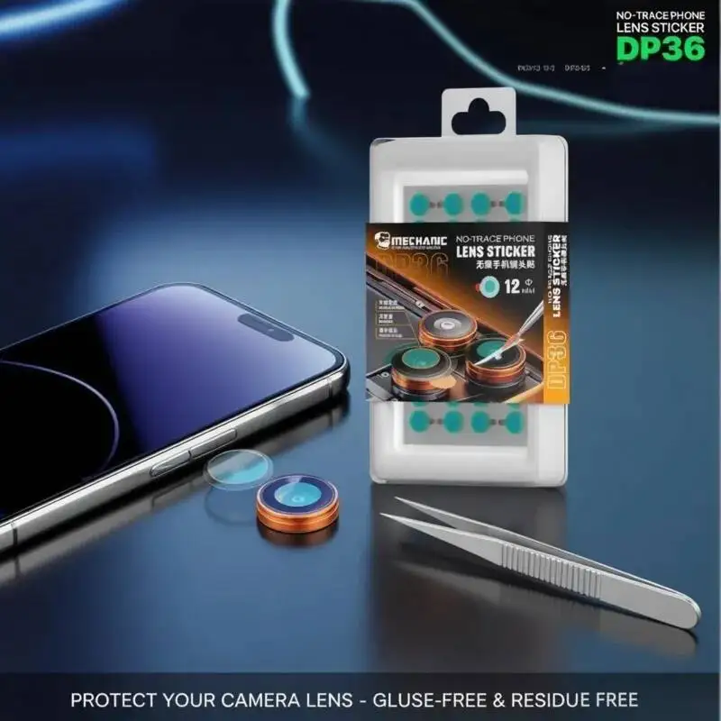 MECHANIC No Residue Phone Lens Sticker 360Pcs Blue Light Filter Dust Proof for iPhone iPad Samsung Sony Phone Camera Maintenance