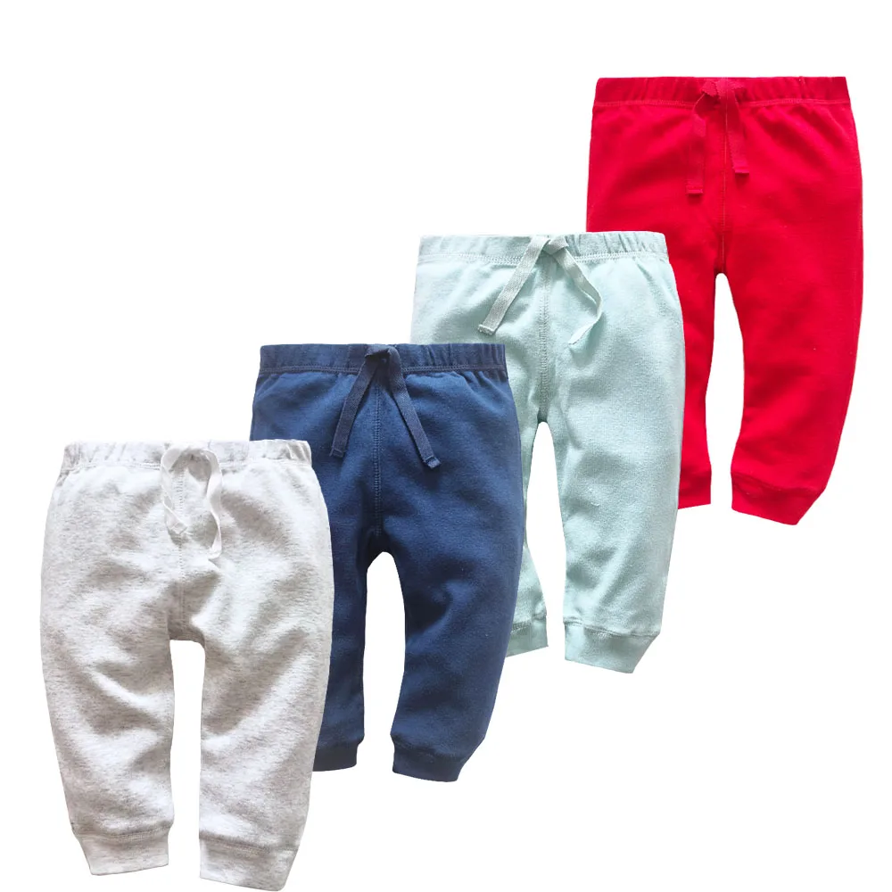 2026 Summer Soft Cotton Baby Boys Pants Cartoon Bright Color Gilrs Pants New Fashion Striped Baby Pants Newborn Toddler Leggings