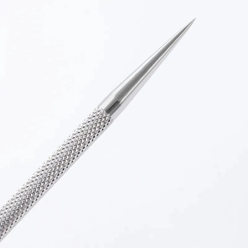 1Pcs Double-ended Stainless Steel Nail Cuticle Pusher Remover Dead Skin Rod Manicure Stick Nail Art Tool