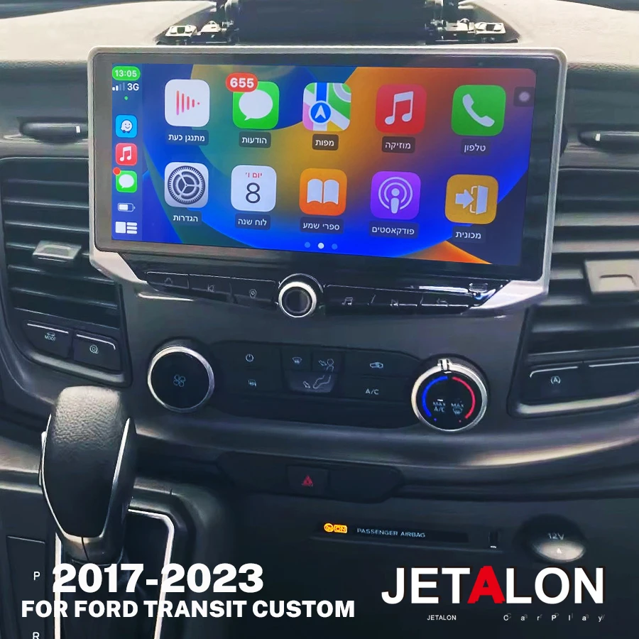 NAVIRIDER For Ford Transit Custom Pantalla 2018 2019 2020 2021 2022 2023 2024 Android Radio Carplay Multimedia Youtube Tiktok 4G