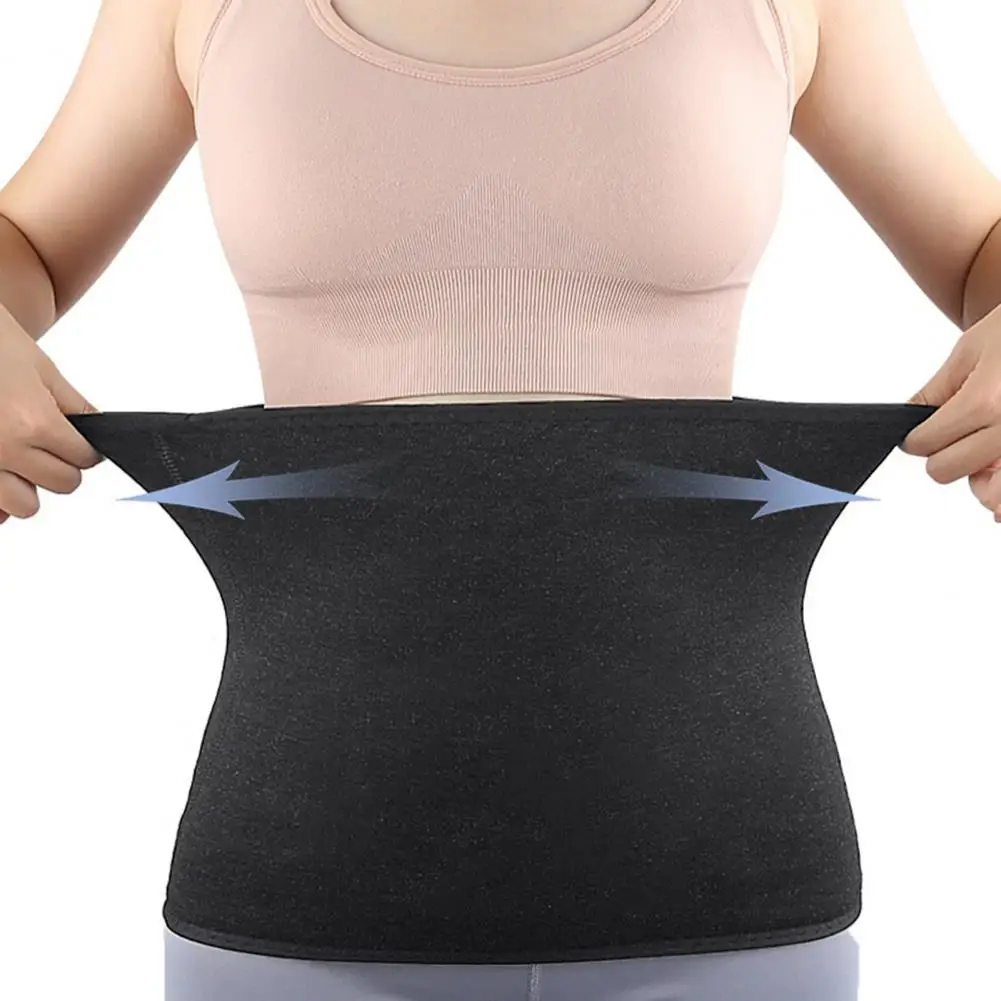 Sports Waist Belt Waist Protector Comfortable Belly Band Waist Support Belt High Elastic Stomach Protector Strong Fitness