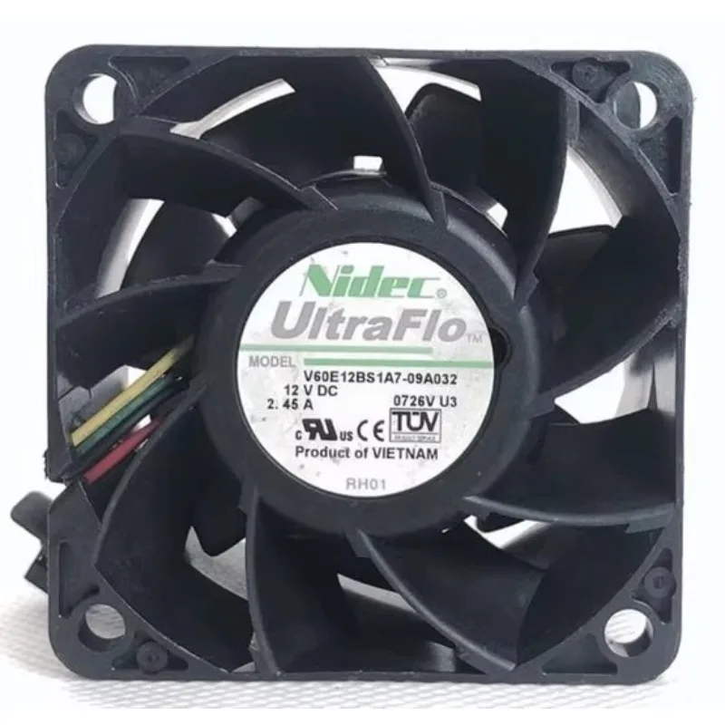 新しいクーラーファン V60E12BS1A7-09A032 6038 12V 2.45 冷却ファン 60x60x38mm